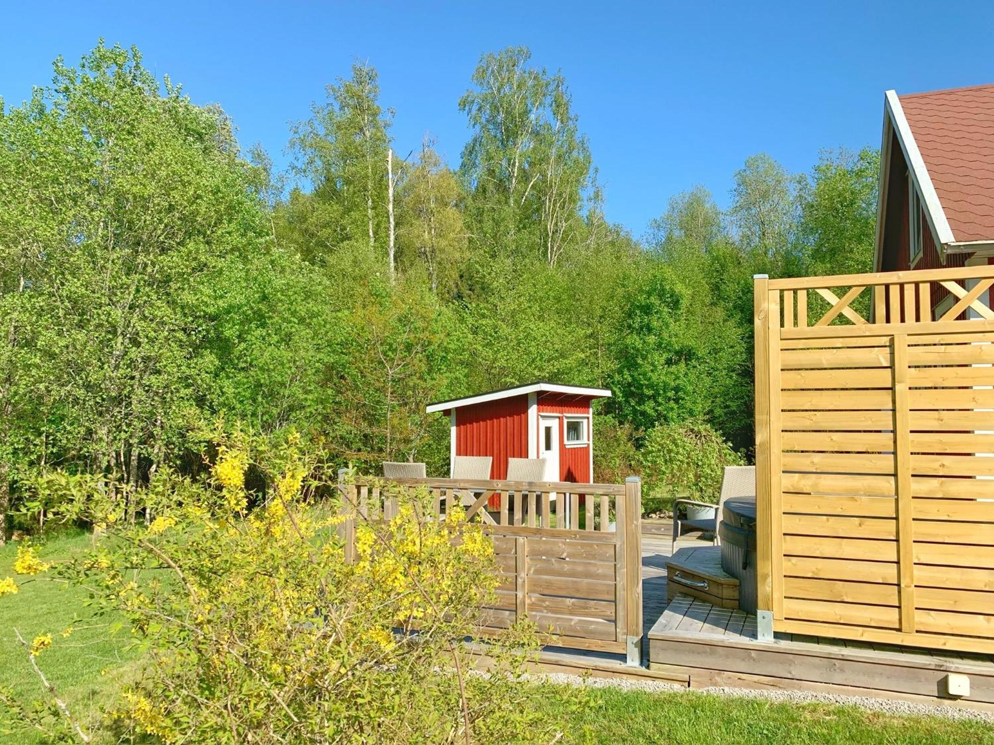 The Blomsholm Cabin - Load Your Electric Car สตรอมสตัด ภายนอก รูปภาพ